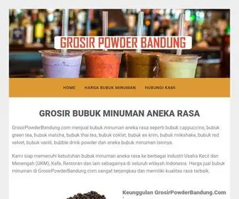 Grosirpowderbandung.com(Jual Bubuk Minuman) Screenshot