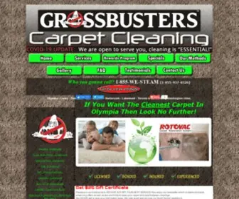 Grossbustersonline.net(Carpet Cleaning in Olympia) Screenshot