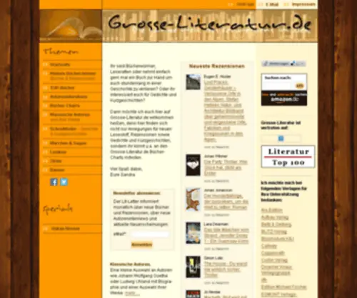 Grosse-Literatur.de(Bücher) Screenshot