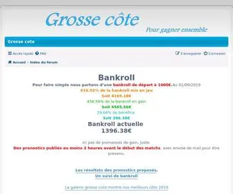 Grossecote.com(Grosse côte) Screenshot