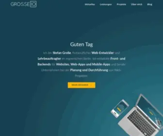 Grosse.io(Web-Entwickler Stefan Große) Screenshot