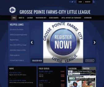 Grossepointebaseball.com(Grosse Pointe Farms) Screenshot