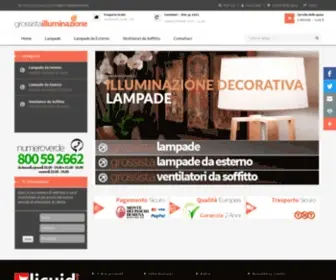 Grossistailluminazione.com(Ingrosso di lampade da interno) Screenshot