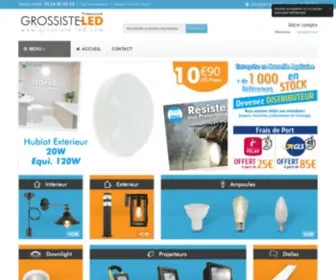 Grossiste-Led.com(Grossiste LED Depuis 2006 Grossiste ampoule LED Dalle LED et projecteur LED) Screenshot