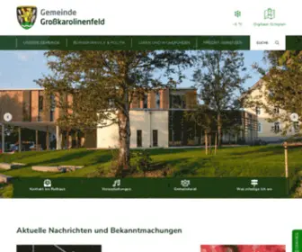 Grosskarolinenfeld.de(Gemeinde Großkarolinenfeld) Screenshot