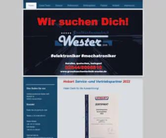 Grosskuechentechnik-Wester.de(Großküchentechnik Wester GbR) Screenshot