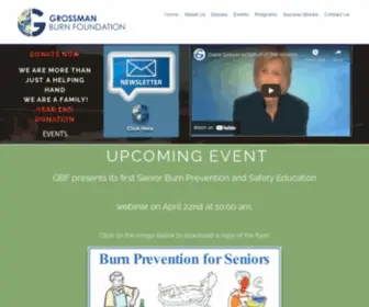 Grossmanburnfoundation.com(Grossman Burn Foundation) Screenshot