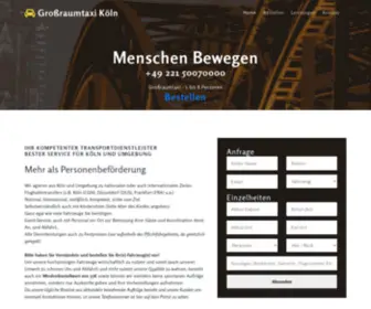 Grossraumtaxi-Koeln.de(Grossraumtaxi Koeln) Screenshot