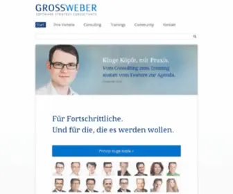 Grossweber.com(Schulung und Beratung für Entwickler individuell und von Praktikern) Screenshot