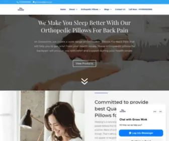 Grosswink.com(Orthopedic pillows for back pain) Screenshot