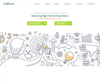 Grosum.com(Continuous Performance Management GroSum) Screenshot