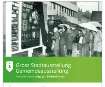 Grosz-Stadtausstellung.at(Informationen zu Grosz Stadtausstellung Gemeindeausstellung (Stadtausstellung Gemeindeausstellung Eckhard Grosz)) Screenshot