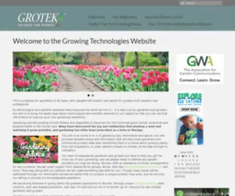 Grotek.net(Valuable information and advice for growers both amateur and professional. Our aim) Screenshot