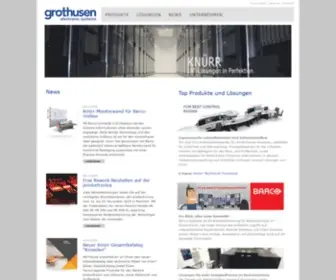 Grothusen.at(Grothusen GesmbH Wien Electronic Systems) Screenshot