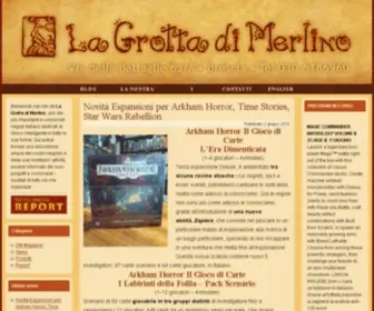 Grottadimerlino.com(La Grotta di Merlino) Screenshot