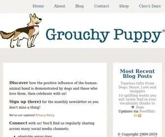 Grouchypuppy.com(Grouchy Puppy®) Screenshot