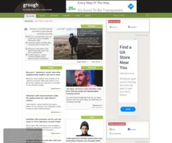 Grough.co.uk(Up-to-date news and features from the outdoors) Screenshot
