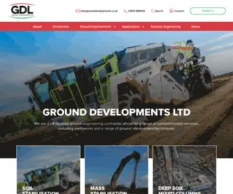 Grounddevelopments.co.uk(Soil Stabilisation & Deep Soil Mixing UK) Screenshot