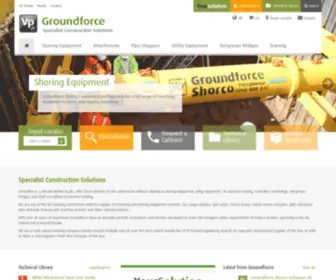 Groundforce.uk.com(Specialist Construction Solutions) Screenshot