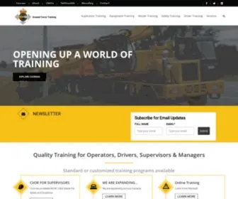 Groundforcetraining.com(Quality Training for Operators) Screenshot