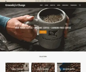 Groundsforchange.com(Fair Trade Coffee & Organic Coffee) Screenshot
