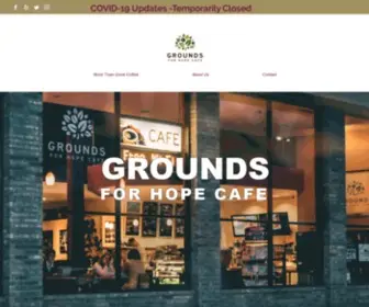 Groundsforhopecafe.org(About Us) Screenshot