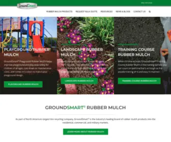 Groundsmart.com(GroundSmart™ Rubber Mulch) Screenshot