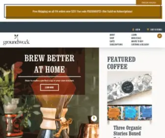 Groundworkcoffee.com(Certified Organic Fairly Traded Coffee) Screenshot