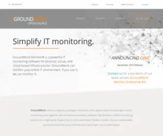 Groundworkopensource.com(Powerful IT Monitoring Software by GroundWork Open Source) Screenshot
