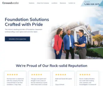 Groundworks.com(Expert Foundation Repair) Screenshot