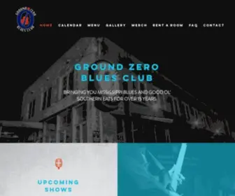 Groundzerobluesclub.com(Ground Zero Blues Club) Screenshot