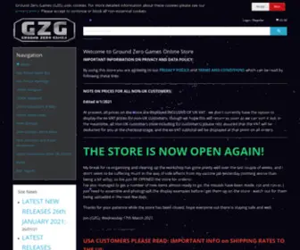 Groundzerogames.net(Ground Zero Games Online Store) Screenshot