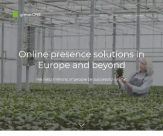 Group.one(Online presence solutions in Europe and beyond) Screenshot