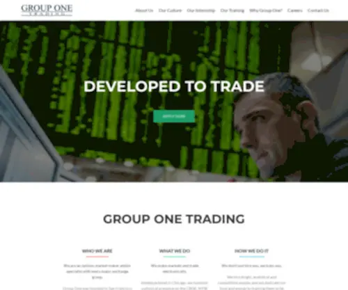 Group1.com(Group One Trading LP) Screenshot