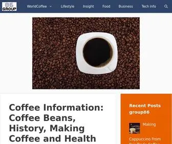 Group86.com(Complete Coffee Information. Coffee) Screenshot