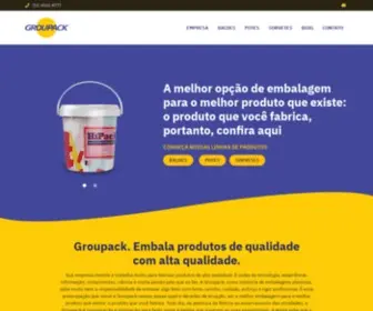 Groupack.com.br(Embalagens rígidas em plástico) Screenshot