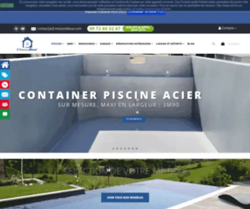 Groupage-Piscine-Coque.com(Achat vente de piscines coques France et europe livraison par groupage) Screenshot