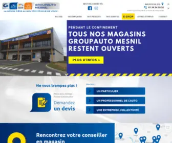 Groupauto-Mesnil.fr(Groupauto Mesnil Accessoires Ile de France) Screenshot