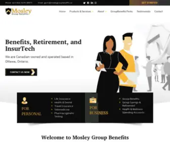 Groupbenefitz.ca(Mosley Group Benefits) Screenshot