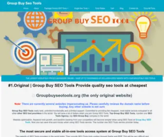 Groupbuyseotools.org(Group buy SEO tools share 100+ quality best SEO Tools) Screenshot