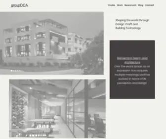 Groupdca.in(Reinventing Design and Architecture; Group DCA) Screenshot