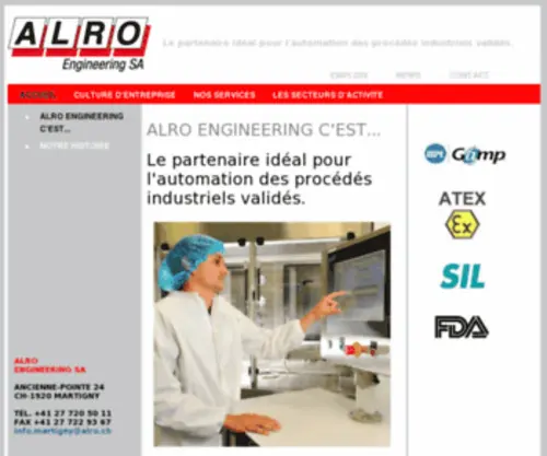 Groupe-Alro.ch(Accueil) Screenshot