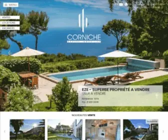 Groupe-Corniche.com(Groupe CORNICHE : Appartements et Villas à vendre à Eze) Screenshot