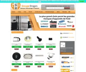 Groupe-Dragon.com(Pièces détachées électroménager) Screenshot