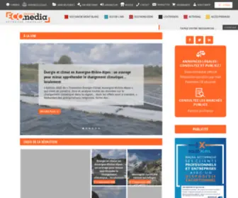 Groupe-Ecomedia.com(L'actualité économique et généraliste de Savoie Mont Blanc (74 et 73)) Screenshot