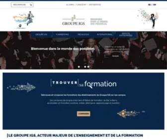 Groupe-IGS.fr(Groupe IGS) Screenshot