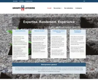 Groupe-Lefebvre.com(Groupe Lefebvre) Screenshot