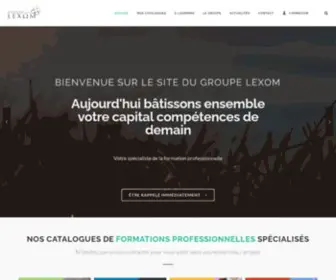 Groupe-Lexom.fr(Bienvenue sur le site du Groupe Lexom) Screenshot