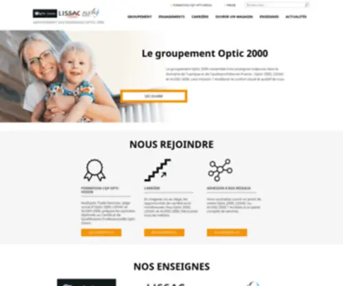 Groupe-Optic2000.com(Groupement Optic 2000) Screenshot