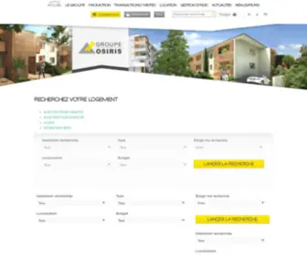 Groupe-Osiris.com(Groupe Osiris) Screenshot